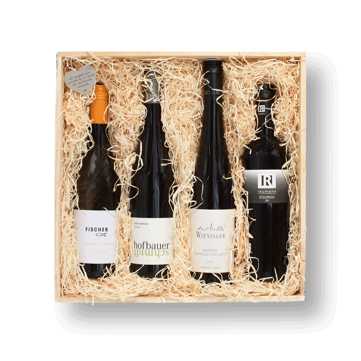 WEINREISE DURCH ÖSTERREICH in Holz 360 x 360 mm