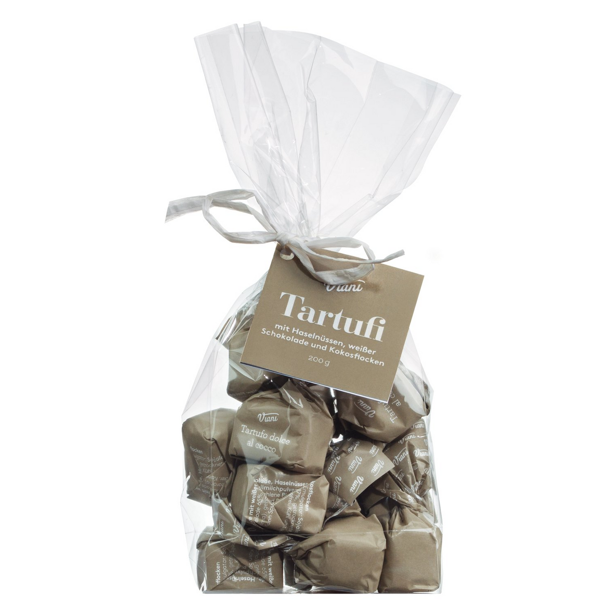 weiße Tartufi mit Kokos, 200 g