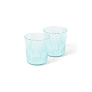 Glas Ribbed, lucky - türkis, 180 ml