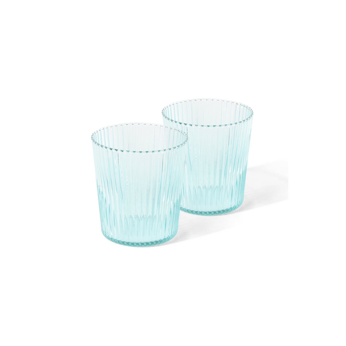 Glas Ribbed, lucky - türkis, 180 ml