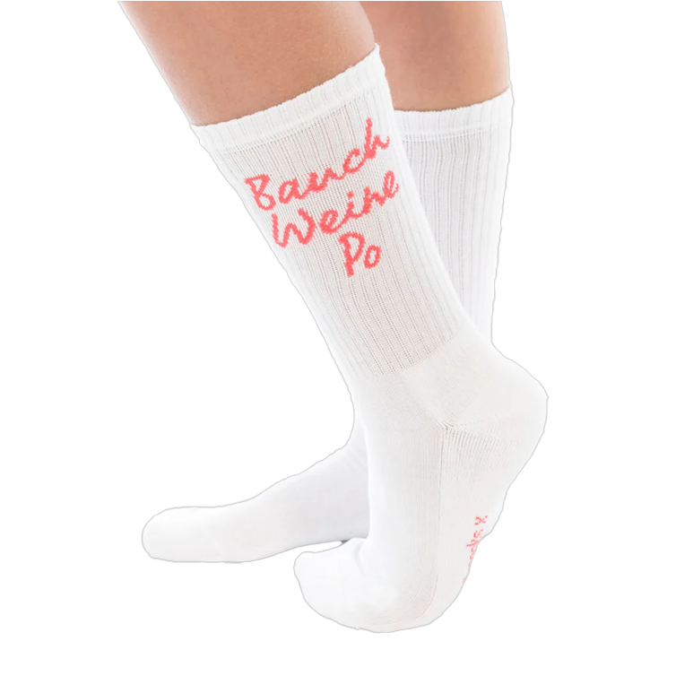 Socken "Bauch Weine Po", Gr. 43/45